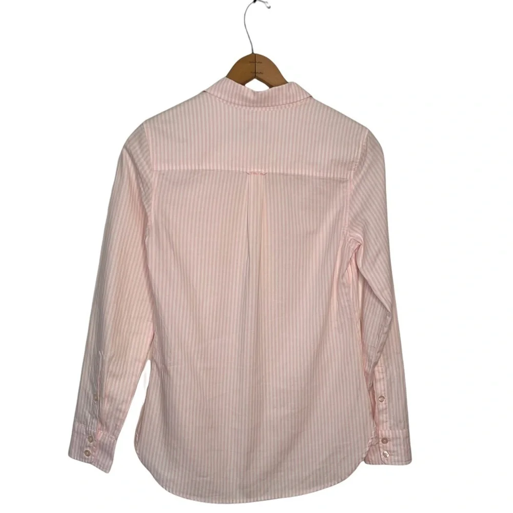 Vineyard Vines | Pink And White Striped Popover Shirt - Picture 4 of 7